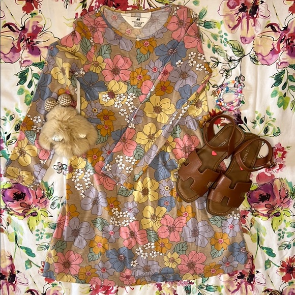 H&M Floral Kids Dress - Multicolor - Picture 1 of 5